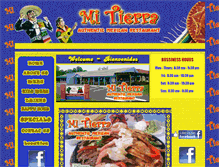 Tablet Screenshot of mitierramexicanfood.com